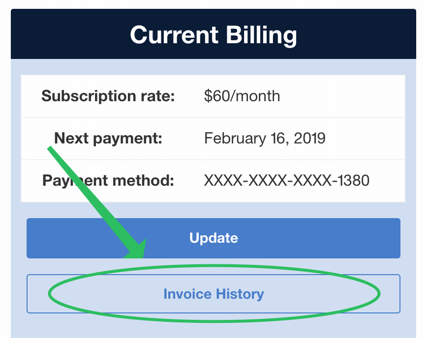 Invoice History